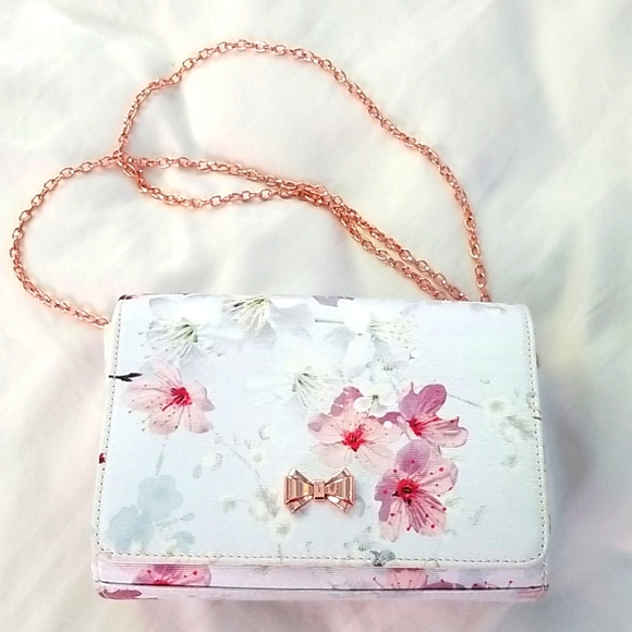 ted baker floral clutch bag